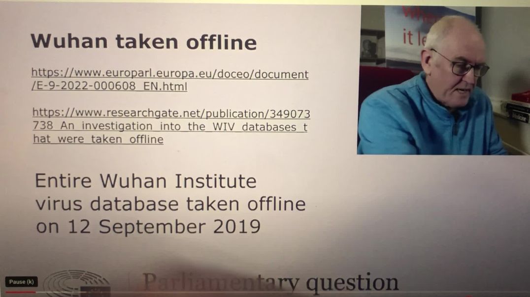 Entire Wuhan Institute virus database taken offline on 12 September 2019 (link below)