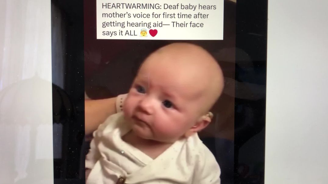 This will make your day. You can hear the baby say "Yeah".