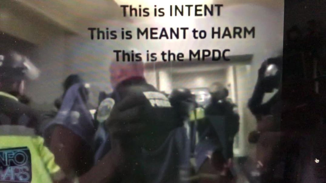 Graphic Jan 6 footage of a man being hit from behind by Capitol Police.