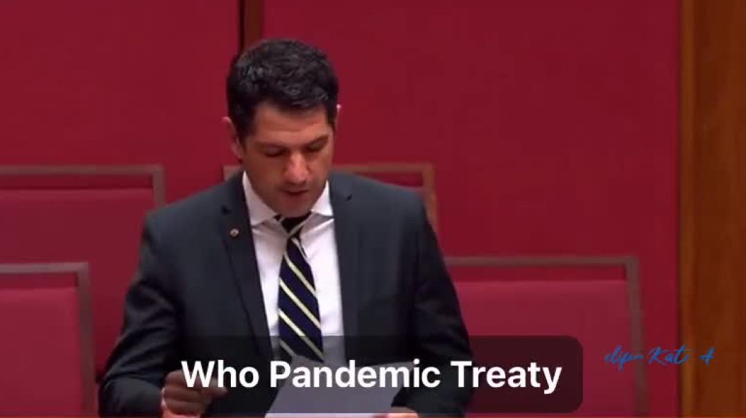 Sen. Alex Antic says the WHO Pandemic Treaty threatens Australian sovereignty, empowers the WHO to c